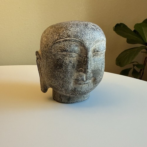 Antique Chinese Stone Buddha Head Solid Carved Stone Rare | eBay