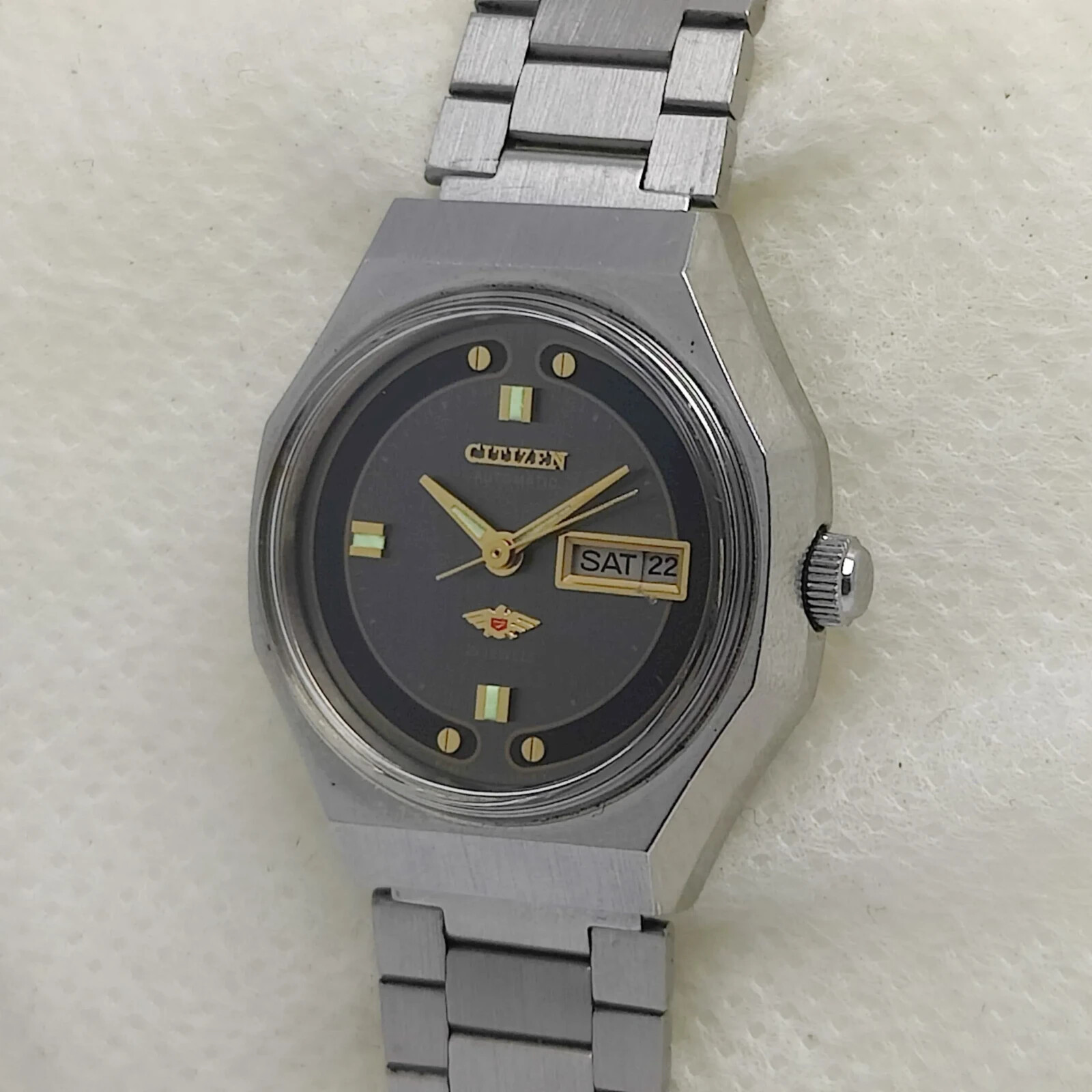 Citizen Eagle 7 74-8455 Automatic 4-283619 Day/Date Vintage Citizen Eagle 7 74-8455 Automatic 4-283619 Day/Date Vintage