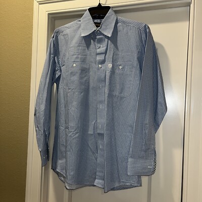 Wrangler George Strait Collection Men's Shirt Button Long Sleeves Shirt Sz M