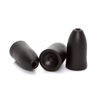 Camo Lures Tungsten Bullet Weight Black Schwarz Bleifrei f. Texas Carolina Rig