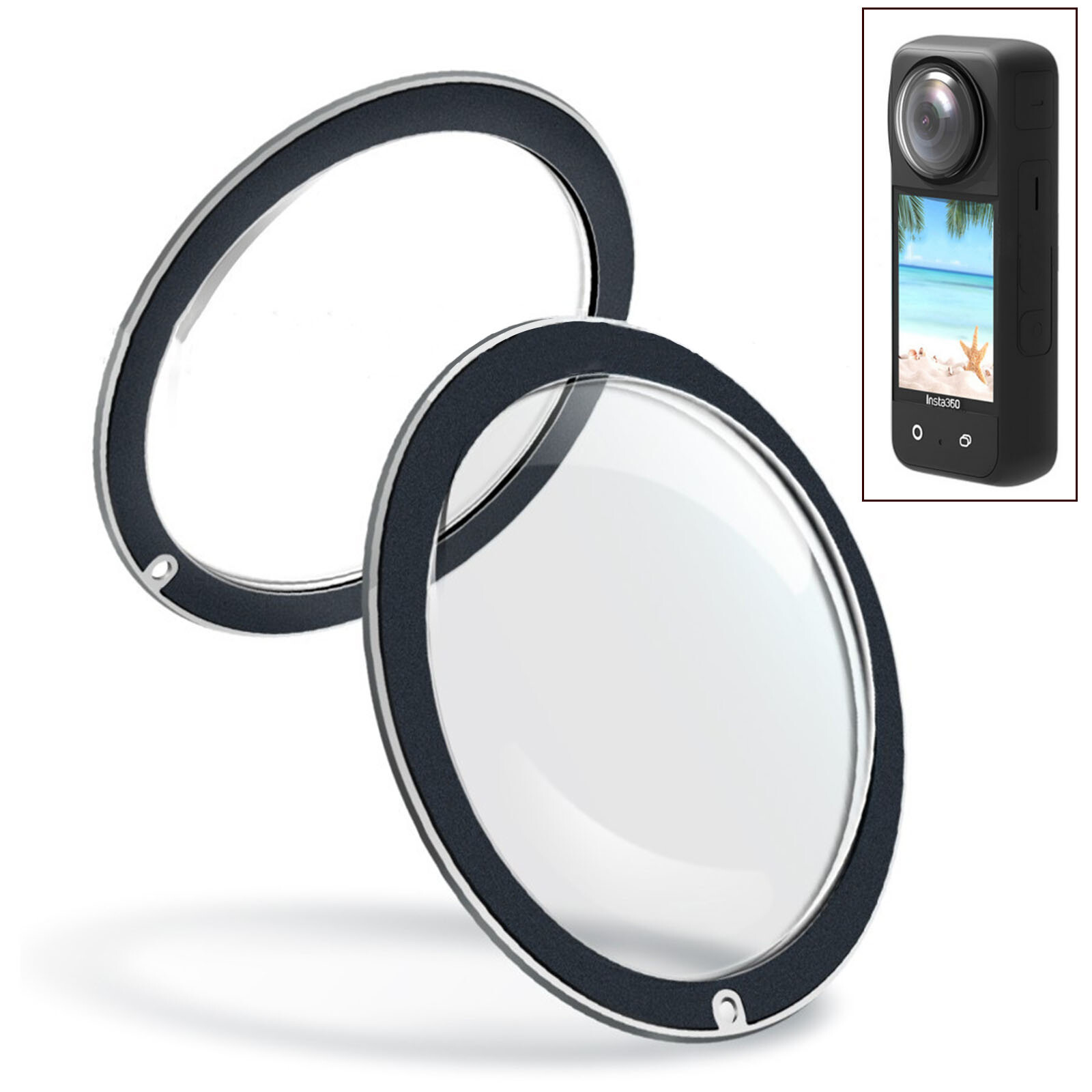Sticky Lens Guards for Insta360 ONE X3 Panoramic Lens Protection Lens  Protector