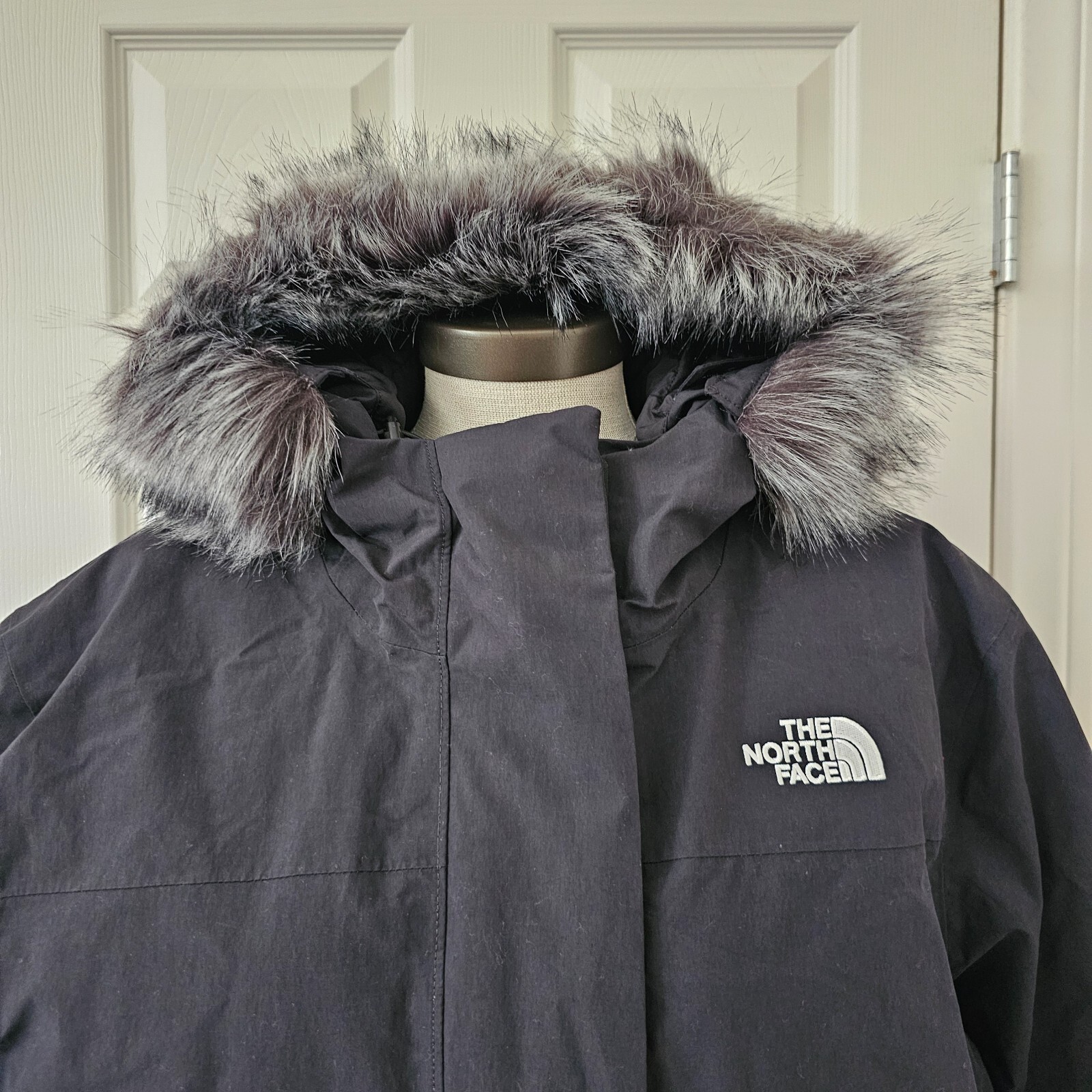Pre-owned The North Face Arctic Women's Waterproof 600 Down Parka Black Plus Size 2x