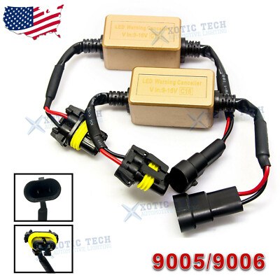 9005 9006 9012 LED Error Canceller Canbus Anti-Flicker Load Resistor Decoder