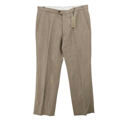 NWT BANANA REPUBLIC Pants Herringbone Wool Linen Heritage Collection 34x30