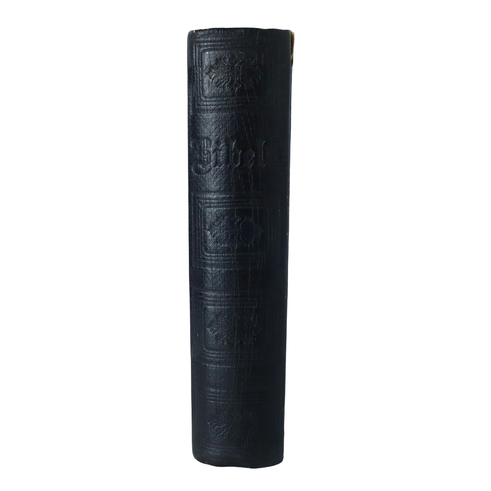 Antique Swedish Bible Bibeln Den Heliga Skrift Black Embossed Hardcover 1900