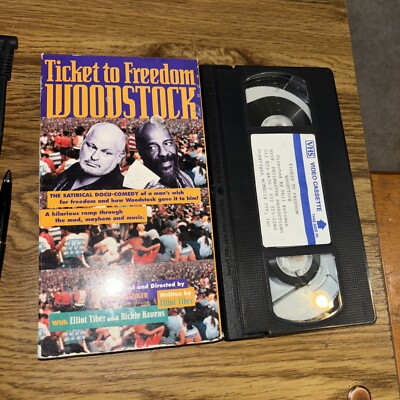 Ticket To Freedom WOODSTOCK VHS Satire Docu Comedy Elliot Tiber, Richie Havens