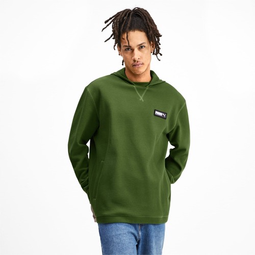 

[580169-33] Мужская толстовка с капюшоном Puma FUSION, Garden green