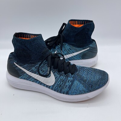 Nike Lunarepic Flyknit Lunarlon Men's Size 13 Sneakers 818676-014 Blue Shoes