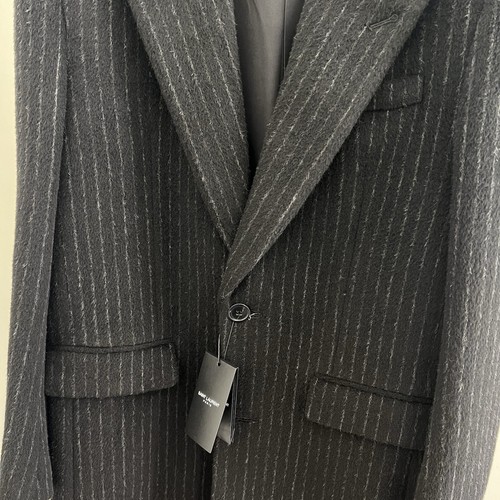 Pre-owned Saint Laurent Wool Overcoat In All Sizes In Gray