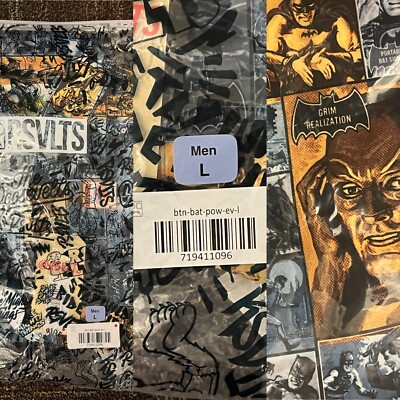IN HAND Men s L RSVLTS 2024 ECCC Exclusive Pow! Boom! Zing! BATMAN NWT