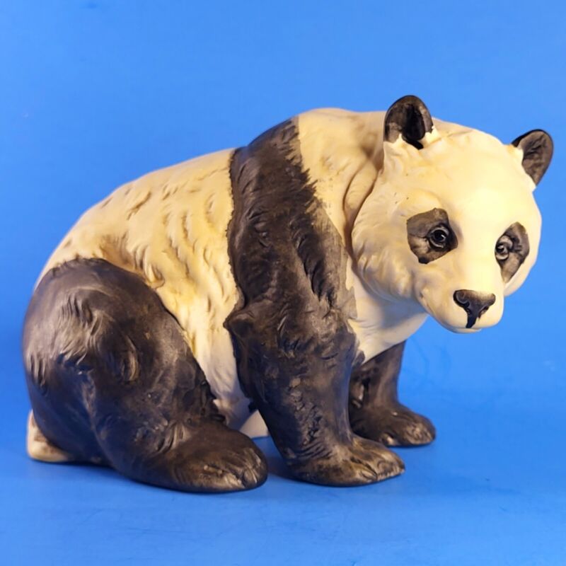 Vintage UCTCI Panda Bear Figurine Ceramic Made in Japan 3.5" x 5.5"