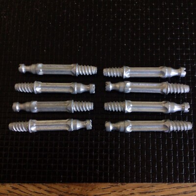 8X CAM-LOCK Screws 1  3/4 Furniture Dowel Style Fasteners Coarse Thread