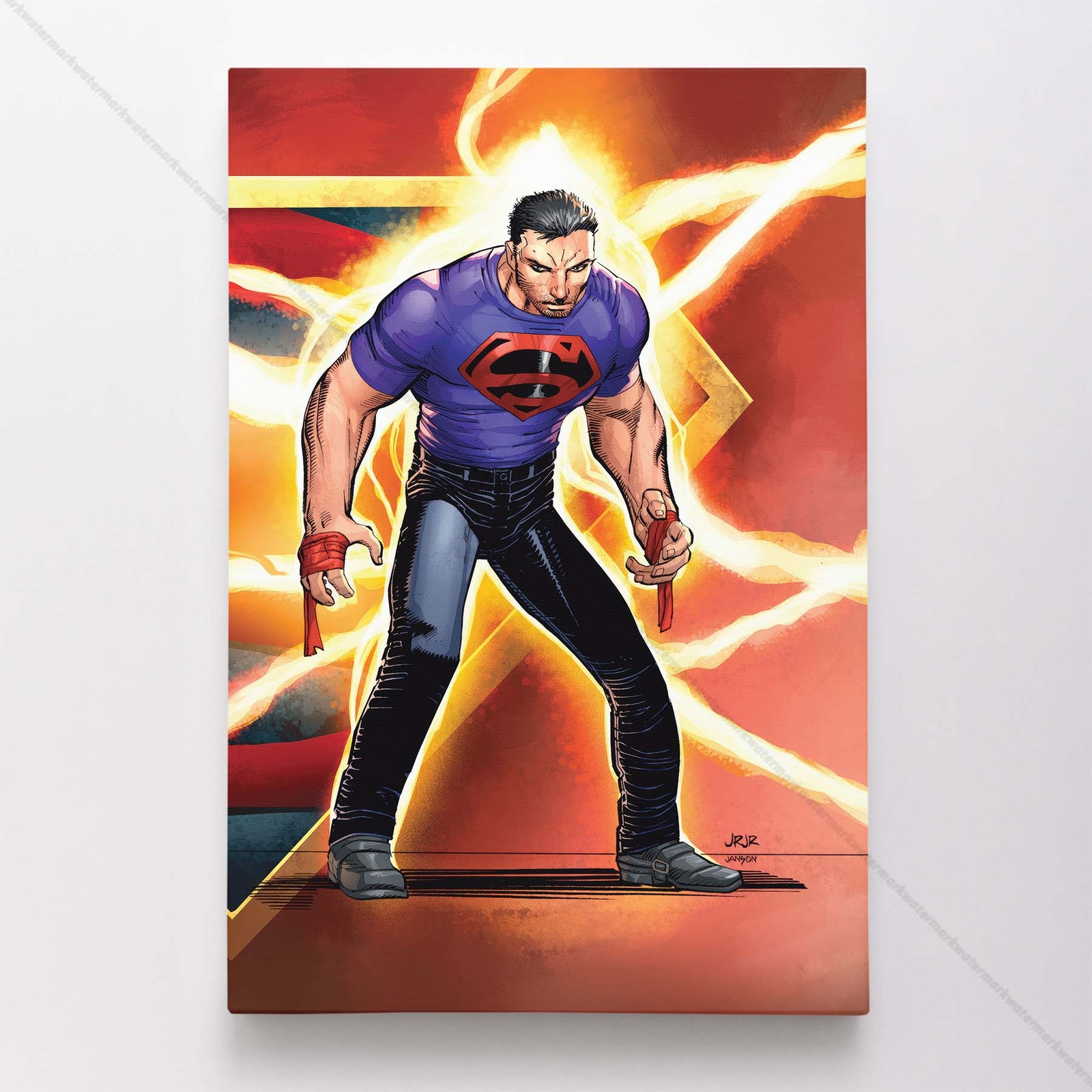 Superman Poster Canvas DC Comic Book Cover Justice League Art Print #6115