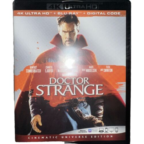 Doctor Strange 4K Ultra HD + Blu-Ray + Digital Code New Sealed MCU Marvel Doctor Strange 4K Ultra HD + Blu-Ray + Digital Code New Sealed MCU Marvel