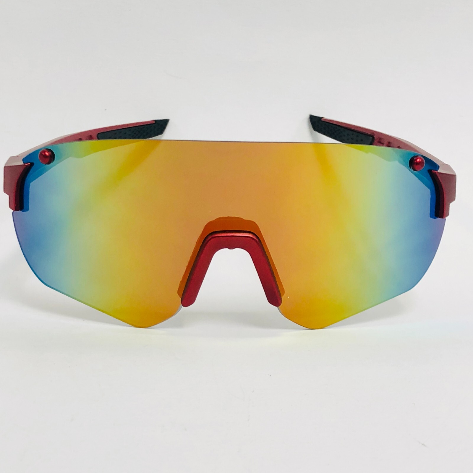 Men Fishing Glasses Outdoor Cycling Sunglasses Sports Blue Mirror Lens Goggles