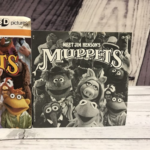 Vintage 1970s Meet Jim Henson's Muppets Viewmaster 3 Reels With Booklet Pack (V2