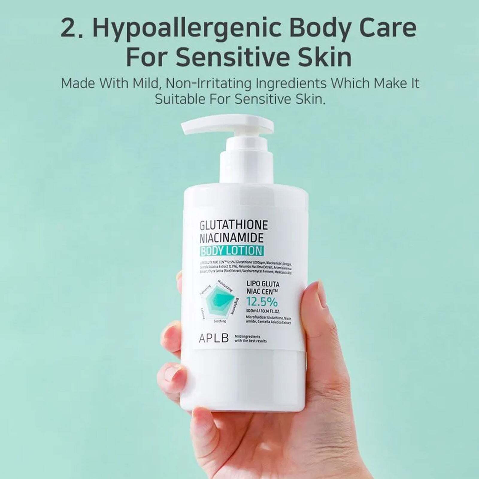 [ APLB ] Glutathione Niacinamide Body Lotion 300ml / 10.14 fl.oz