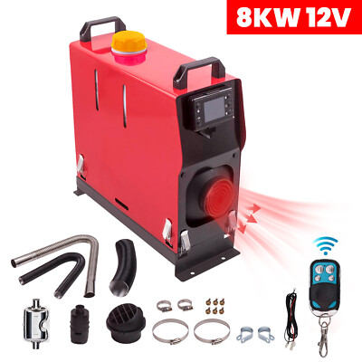 Diesel Air Heater All In One 8KW 12V Thermostat Remote portable Caravan Camping