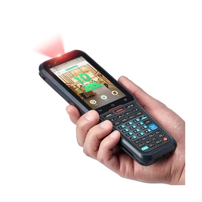 Android Barcode Scanner with Full Size Numeric Keyboard(A-Z), Android 10 Hand...