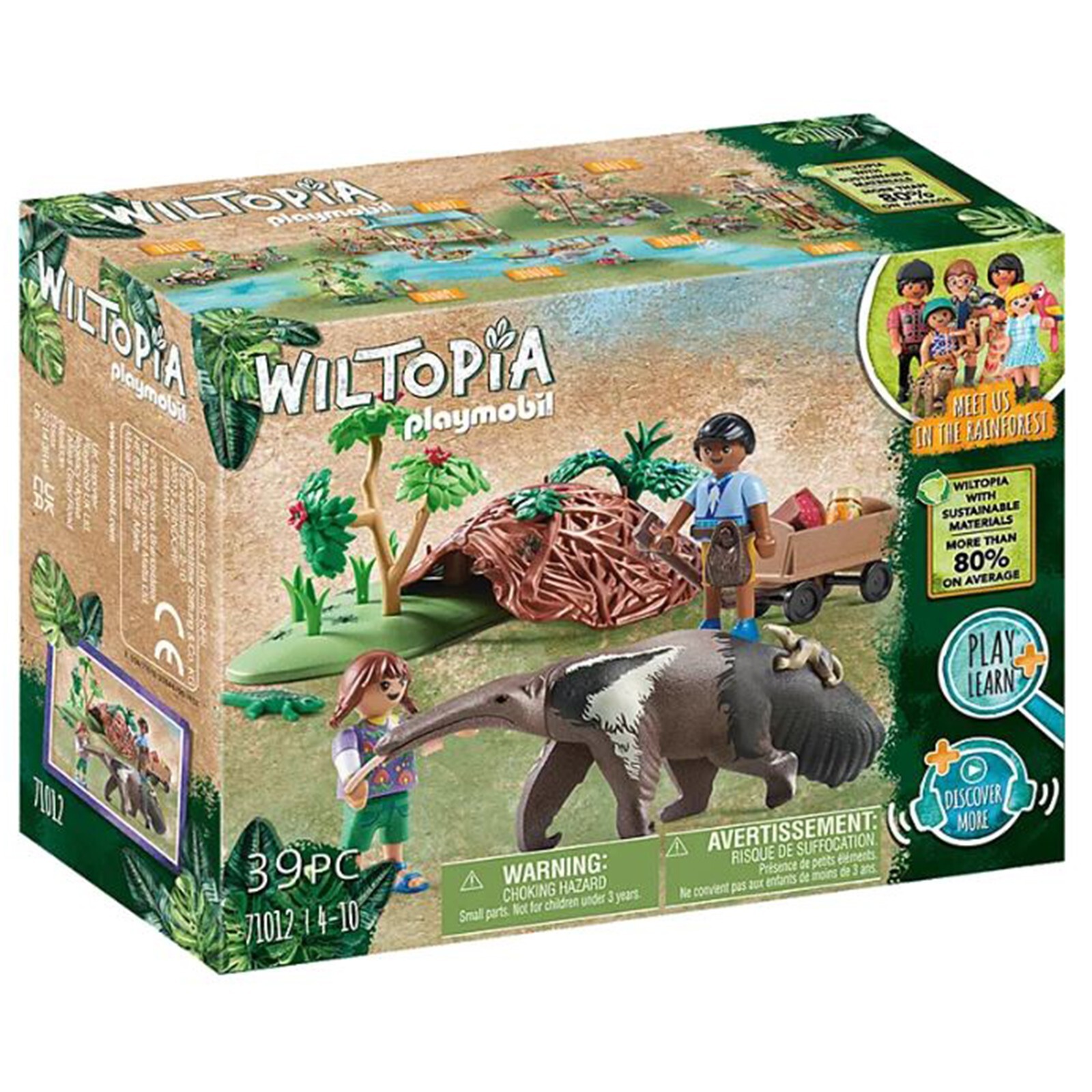 Конструктор Playmobil Wildtopia для ухода за муравьедом 71012 НОВЫЙ