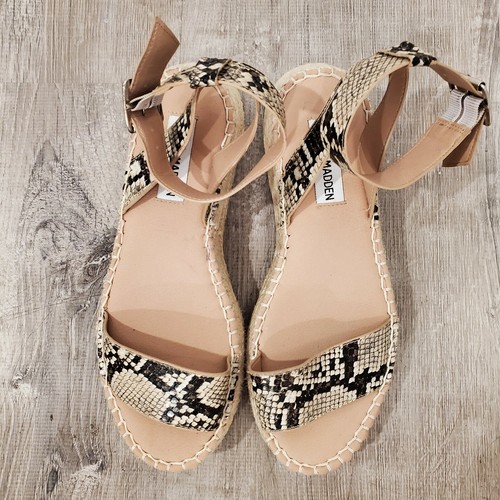 【レディース】Steve Madden Jaklyn Espadrille サンダル Steve Madden Jaklyn Espadrille Platform Sandal (Women) Sz 8