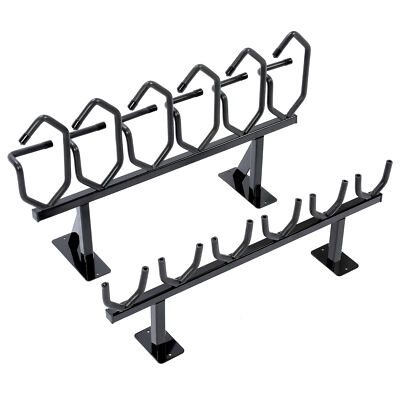 6 Rack Vertical Carbine Hanger Shotgun Hook Wall Mount Display New Black