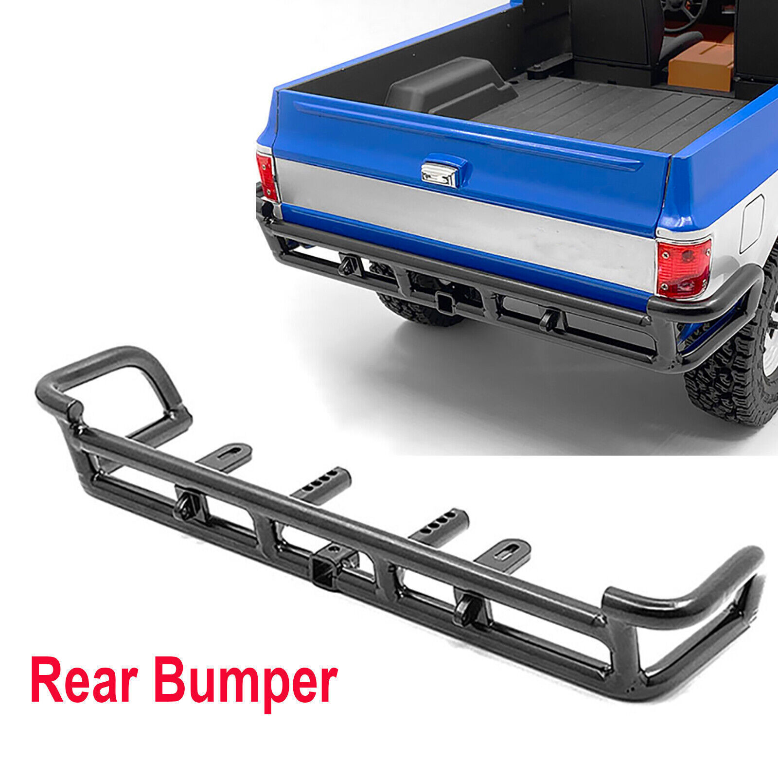 GPM Vaterra K5 Blazer Ascender Tuning-Teile - Aluminium Rear Bumper Mount Set, 2-teilig, Blau, Für 1/10 RC-Modell