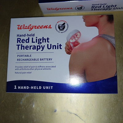 Walgreens red light therapy device hand held New!