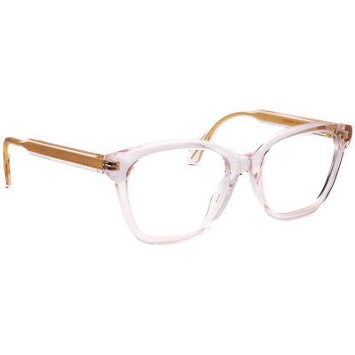 Gucci Eyeglasses GG0566ON 004 Blush Transparent/Gold Square