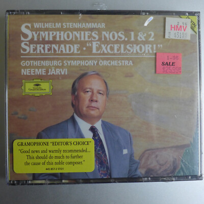 STENHAMMAR /JARVI: SYMPHONIEN NR 1 & 2 +EXCELSIOR  *CD 2pz NEW STILL SEALED