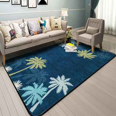 3D Yellow Coconut Tree ZHUA1284 Game Non Slip Rug Mat Photo Carpet Zoe