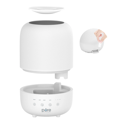 Pure Enrichment Easy-Fill 0.79 Gallon Humidifier Bundle with Bonus, Pack of 2