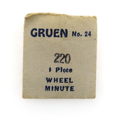 Gruen 220 Watch Movement Minute Wheel Part #24