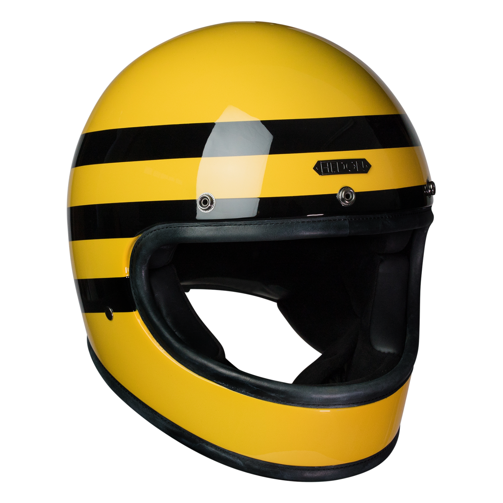 Hedon Heroine Retro Clasico Casco Moto Bumblebee Ebay