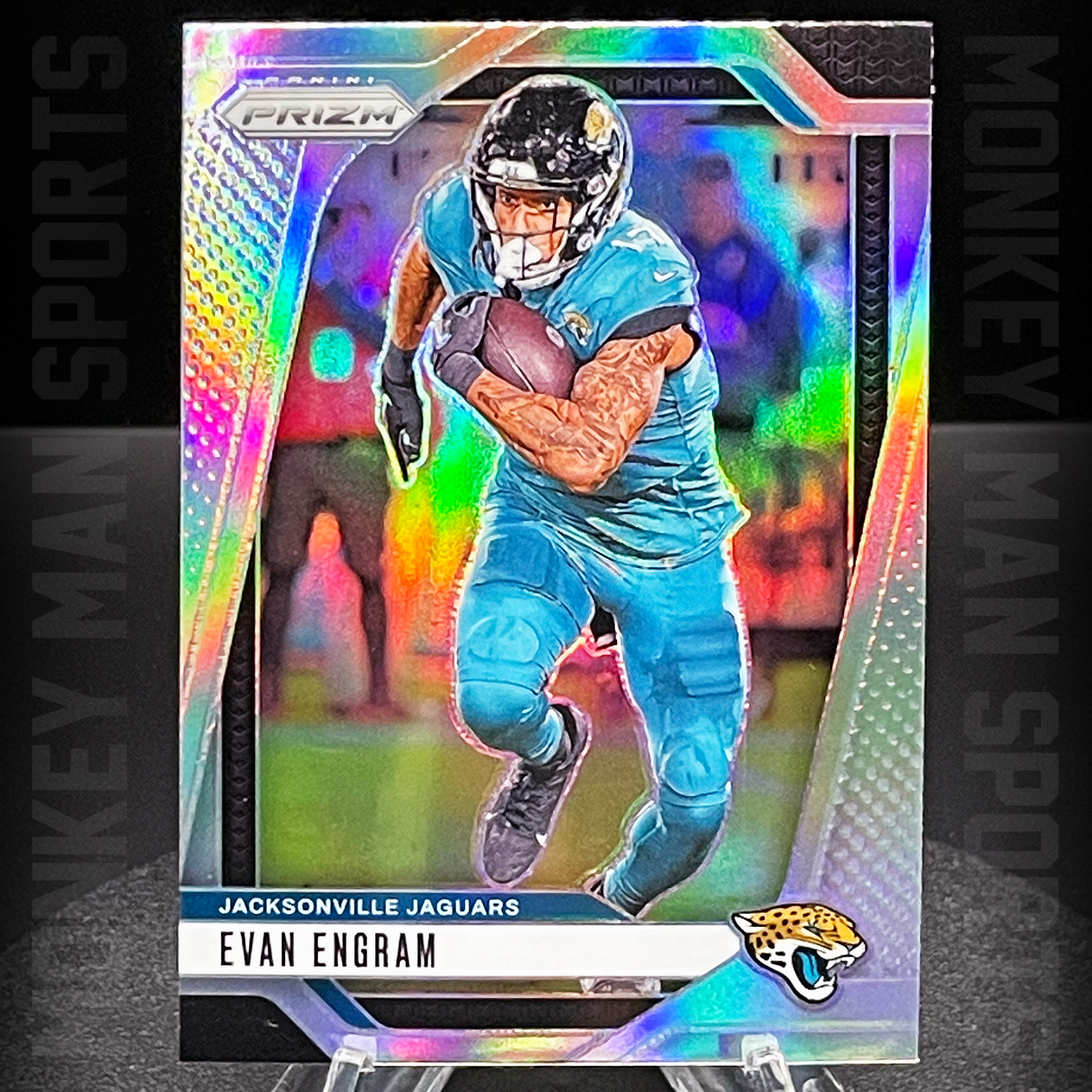 2024 Prizm - Evan Engram - #132 TRUE SILVER PRIZM JAGUARS MINT