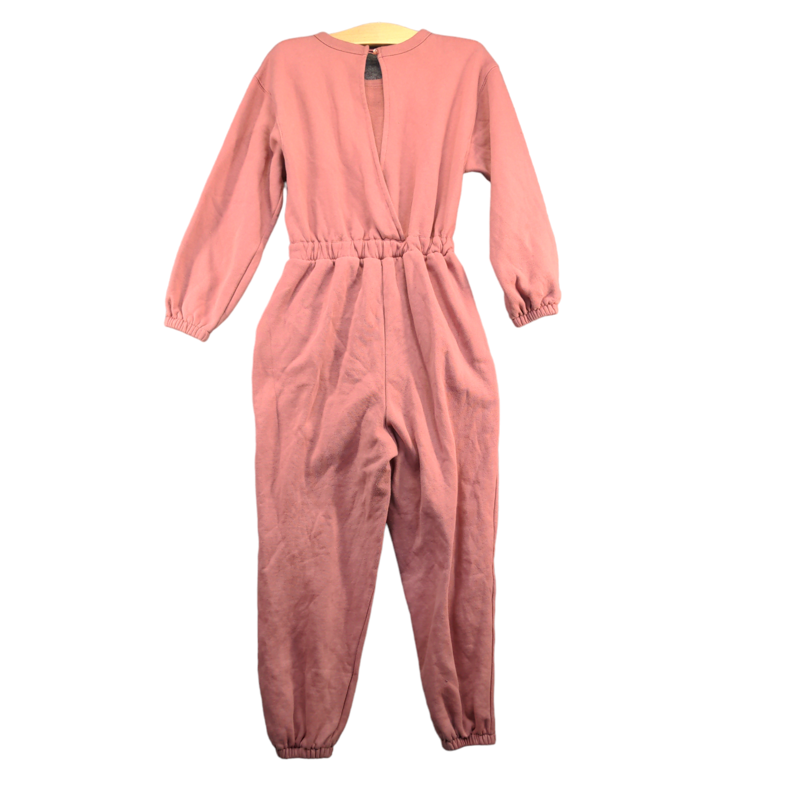 Wild Fable Women's Jumpsuit Pink Small Long Sleeve Drawstring Waist | eBay