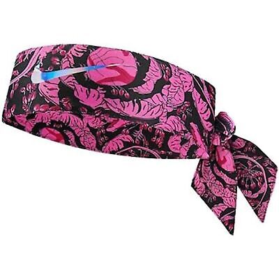 NIKE Dry Head Tie Fireberry Pink Fuchsia Black NWT