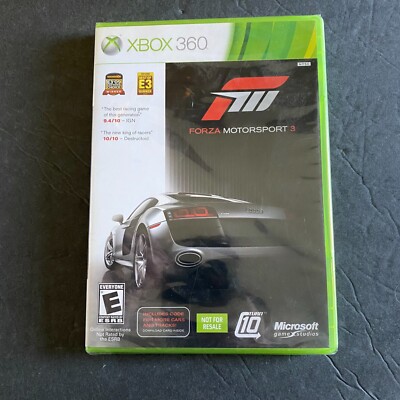 Forza Motorsport 3 (Microsoft Xbox 360, 2009) Not For Resale Edition - Sealed 