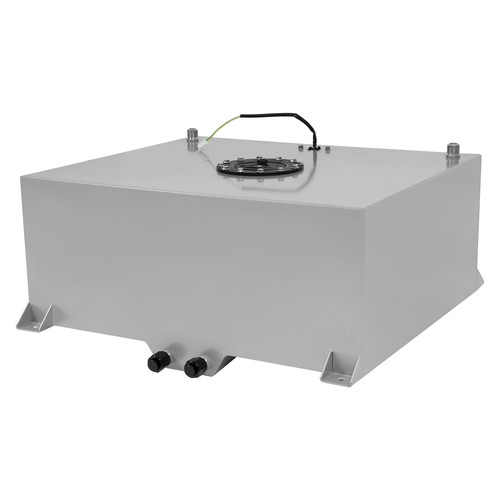 20 Gallon Aluminum Polished Race Drift Fuel Cell Tank Level Sender Lightweight