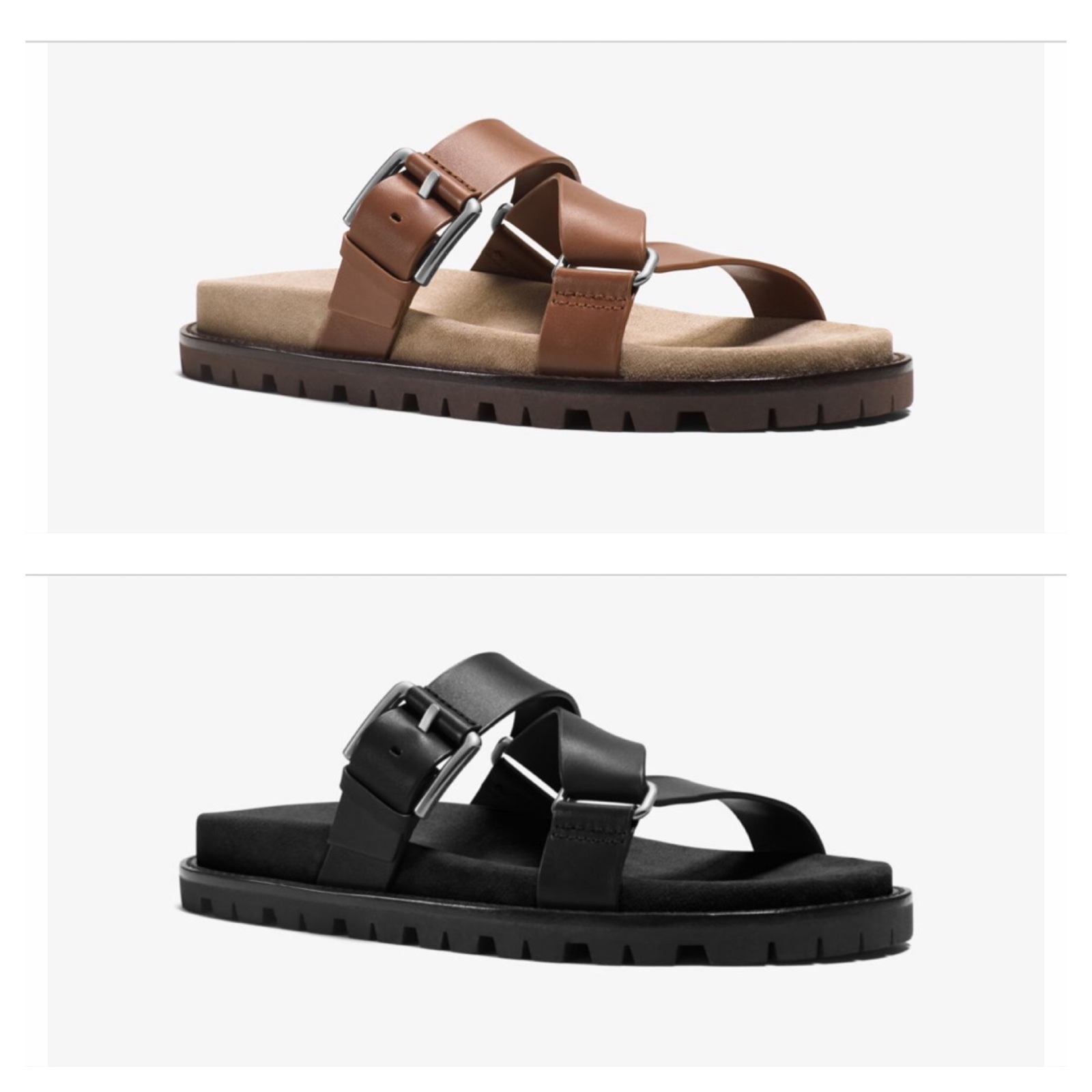 【関税込み】Marquise Sandals - Carel - Leather - Black Khaite - Puglia Black Leather Flat Sandal | Mitchell Stores