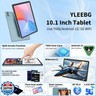 Android Tablet with Keyboard,10 inch Android 15 tablet, 24GB RAM 128GB ROM, 1TB Expand, Octa-Core, Widevine L1, 2.4G/5G WiFi, 8000mAh, Bluetooth, GMS, 2 in 1 Tablet with Case, Mouse, Stylus（Pink)