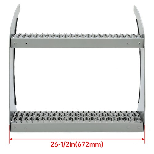 26" Fuel Tank Step For Peterbilt All Models Silvery Non-Slip Fuel Tank Stair