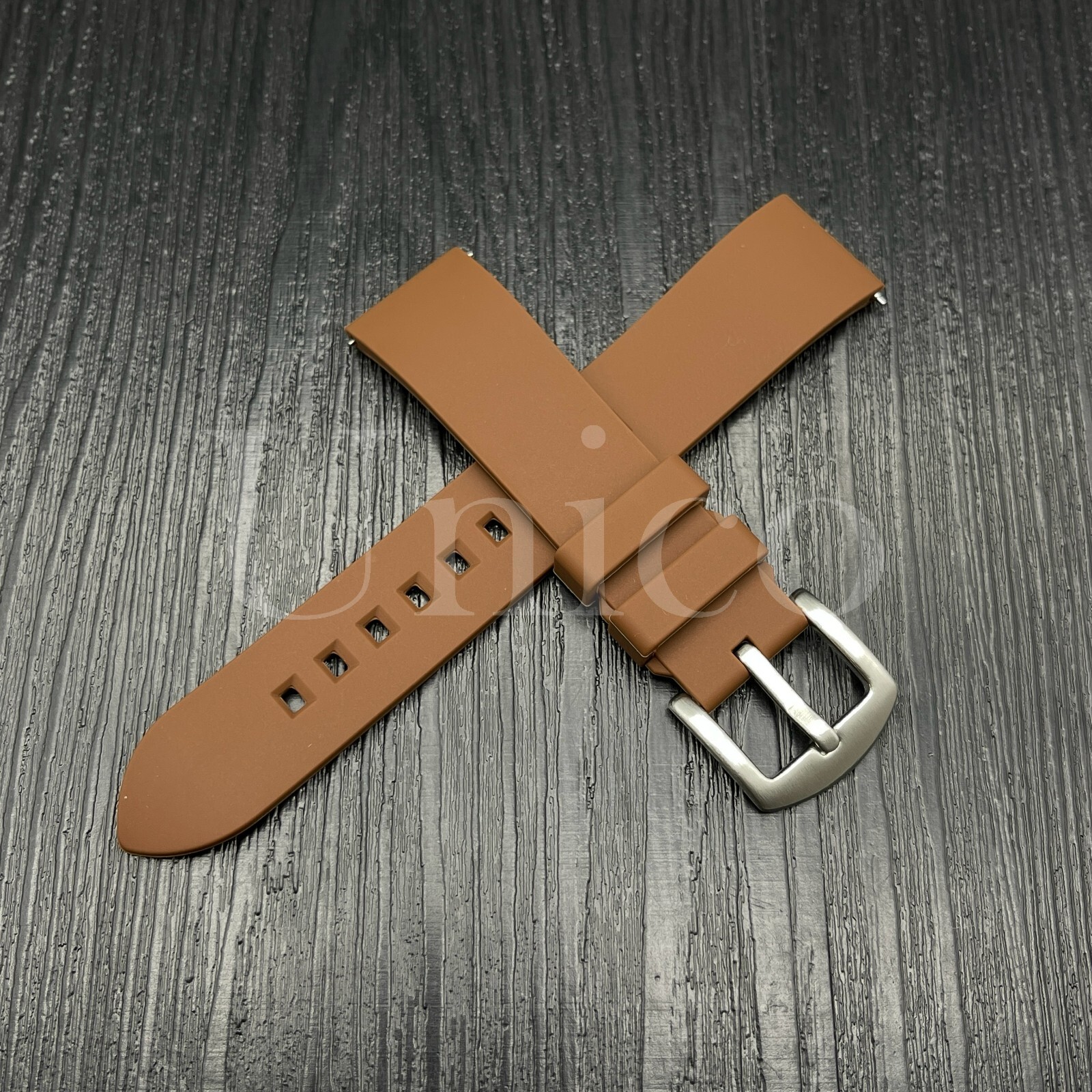 136.PANERAI 用 クロコダイル×ラバー24mm-22mm
