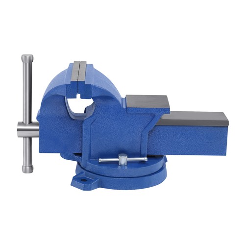 6" Heavy Duty Bench Vise with Anvil Swivel Locking Base Table Top Clamp Vise