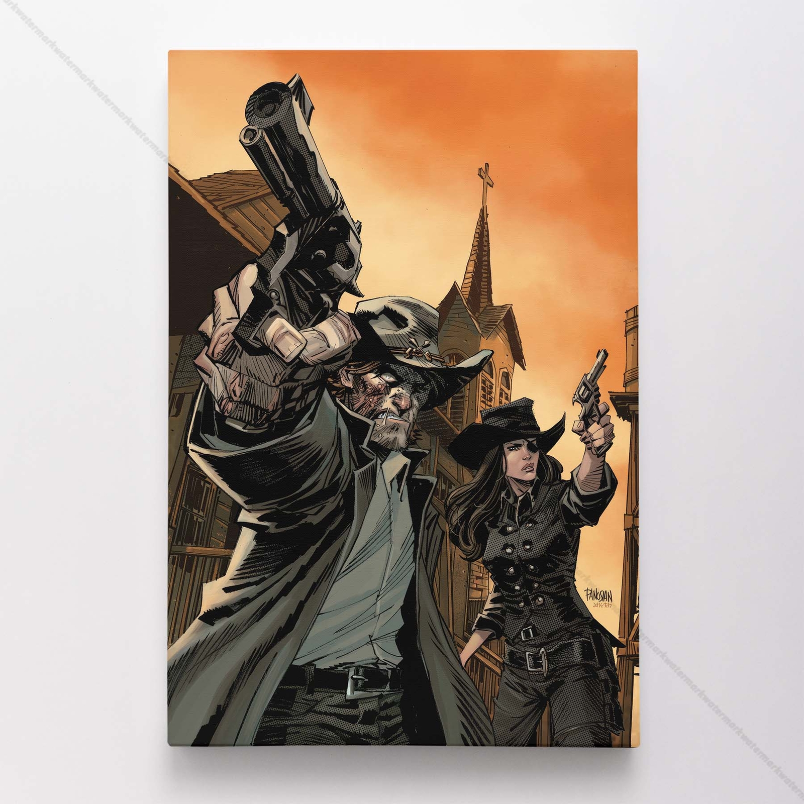 All-Star Western Poster Canvas DC Comic Book Cover Art Print #56922