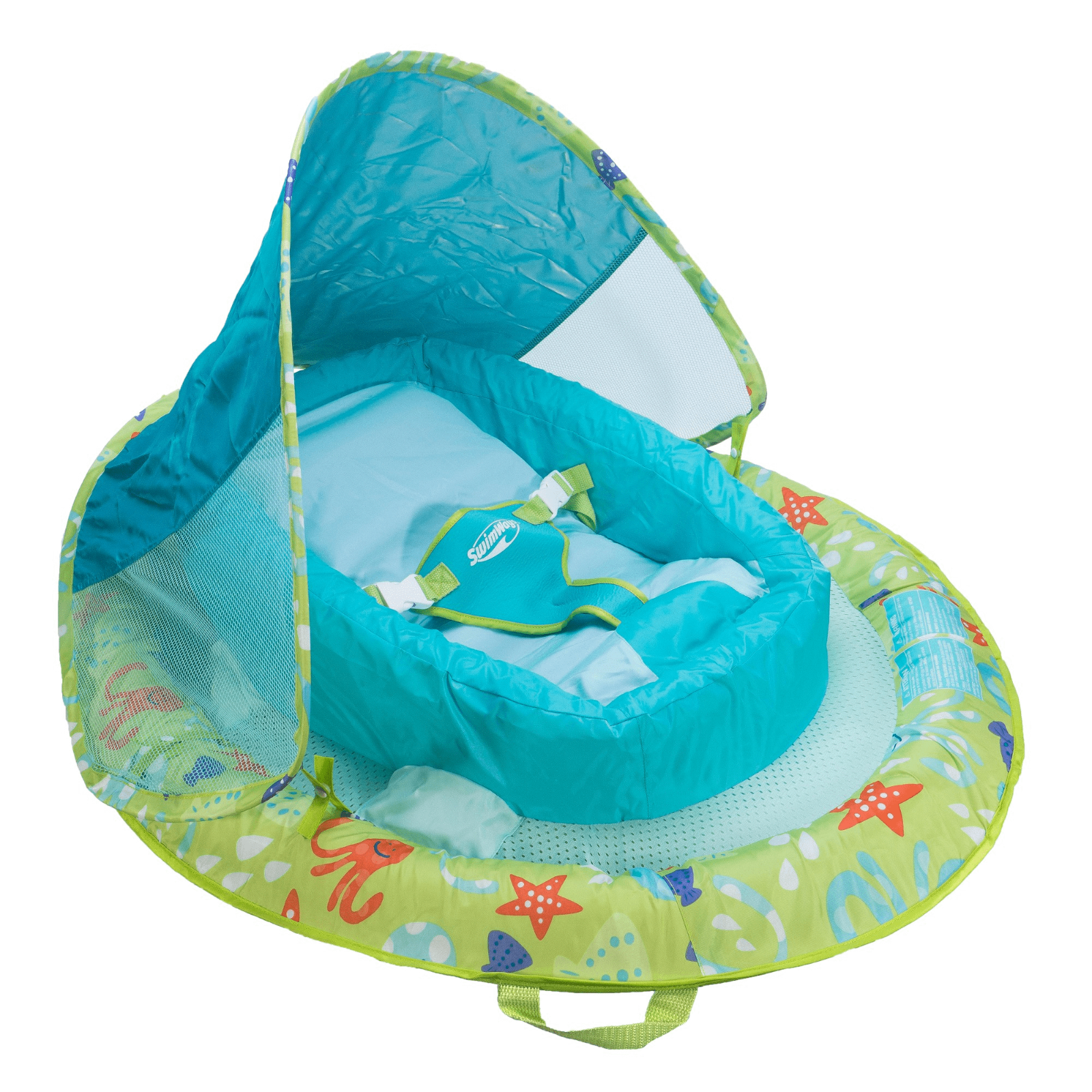 baby swim float with sun canopy