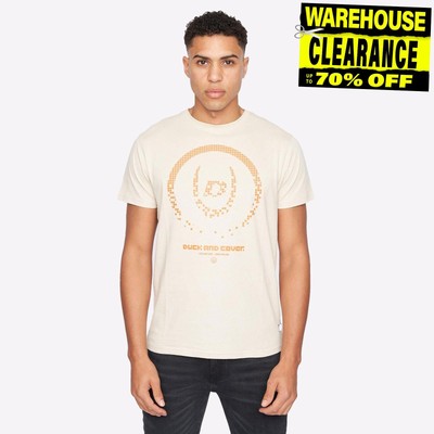 Duck And Cover Centrica Mens Fashion Designer Casual Top T-Shirt Off White