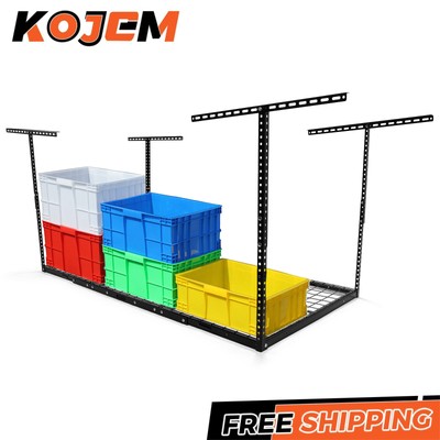 KOJEM 3x6 Ceiling Overhead Garage Storage Rack Adjustable Safe and Stable Frame