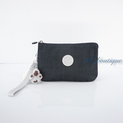 NWT Kipling KI1089 Creativity XL Extra Large Pouch Polyester Blue Modern Navy 45
