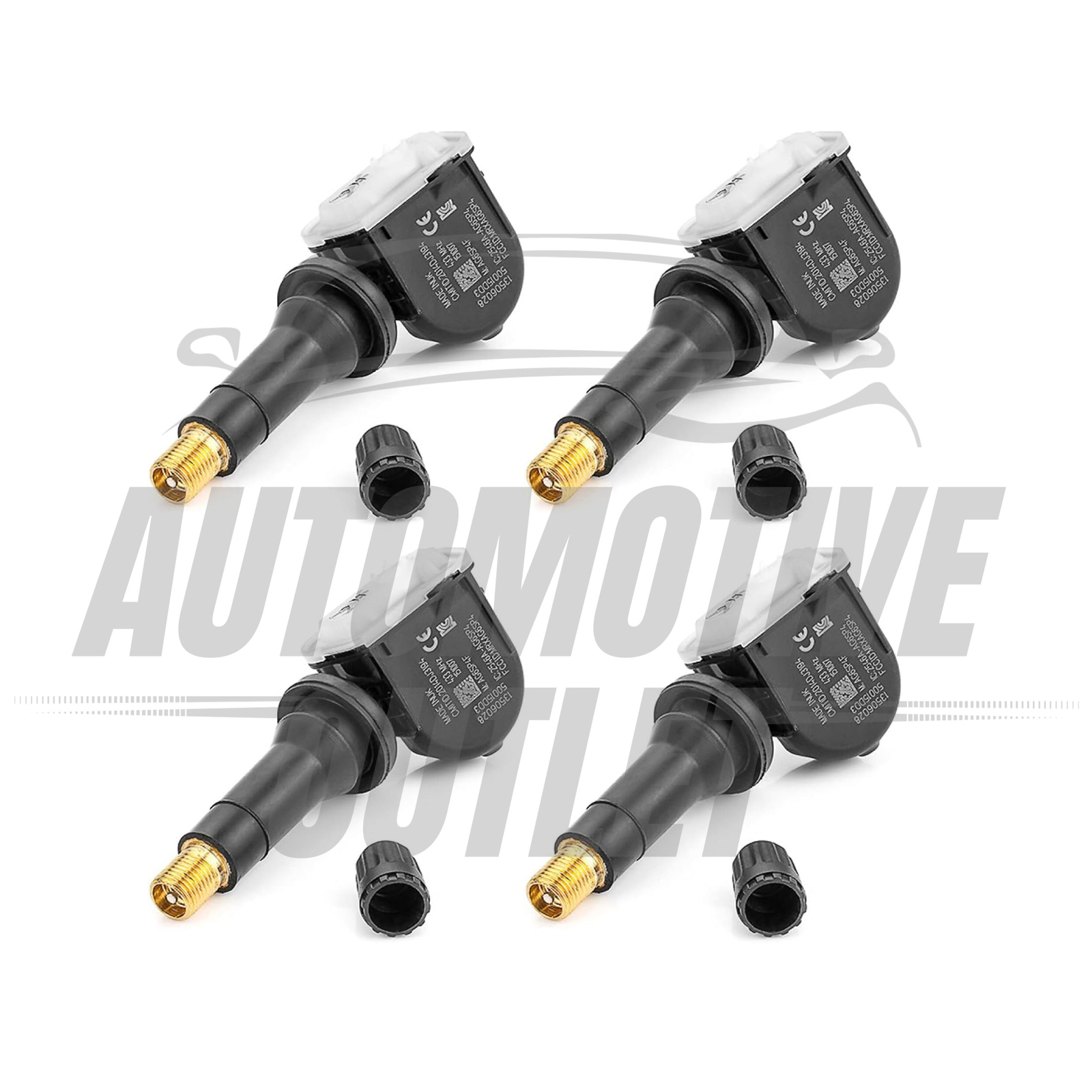 4X TYRE PRESSURE VALVE SENSOR 13598773 433 MHZ FOR VAUXHALL MOKKA / MOKKA X 4